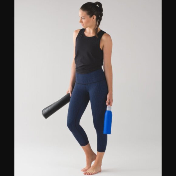 Lululemon Athletica Wunder Under Crop Hi-Rise Luxtreme Leggings 6 Retail $88.00 - Picture 1 of 9